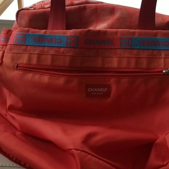 SOLD! Chanel Nylon Shopper Tote Bag - Picture 6 of 8